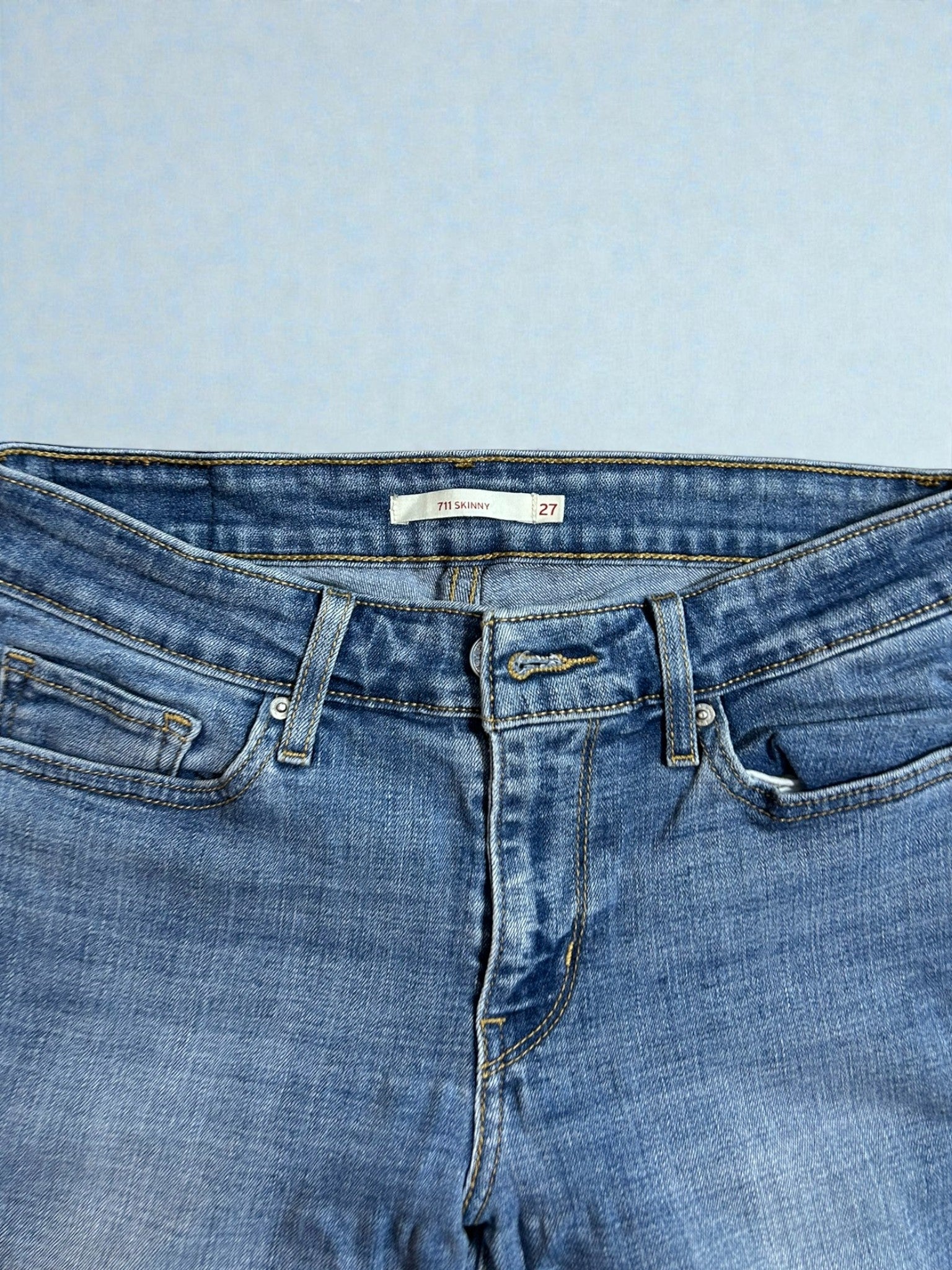 Jeans Levi’s 711 Skinny Vintage – Denim Blu – Taglia IT 41 (W27)