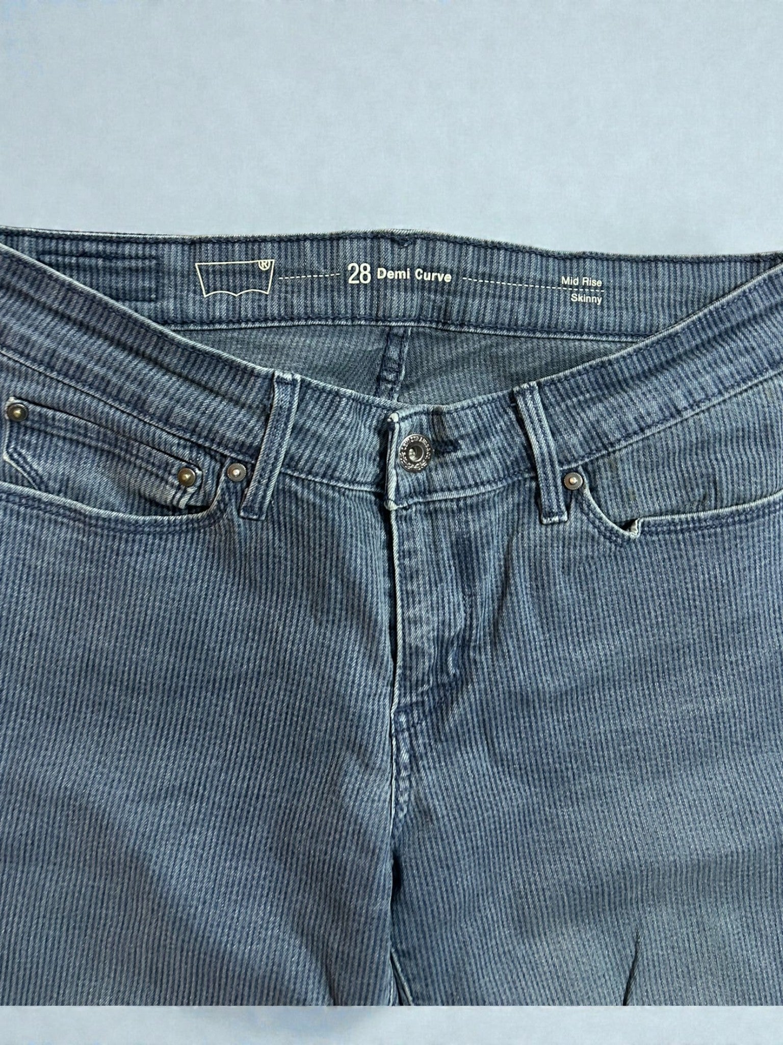 Jeans Levi’s Demi Curve Mid Rise Skinny Vintage – Denim Blu – Taglia IT 42 (W28)