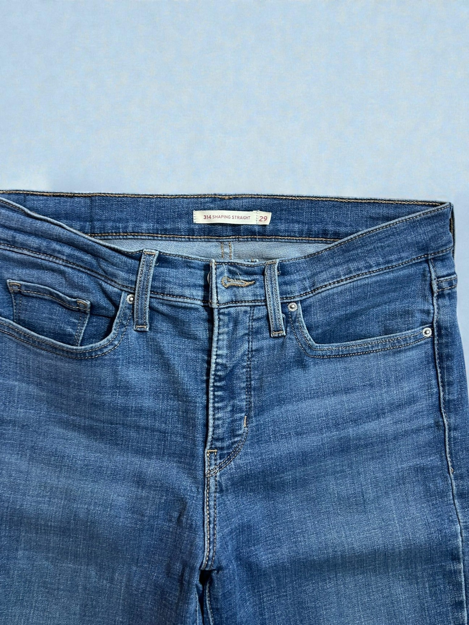 Jeans Levi’s 314 Shaping Straight Vintage – Denim Blu – Taglia IT 43 (W29)