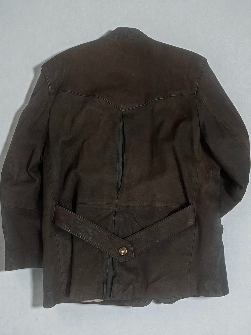 Giacca Vintage in Vera Pelle Marrone – Taglia Unica