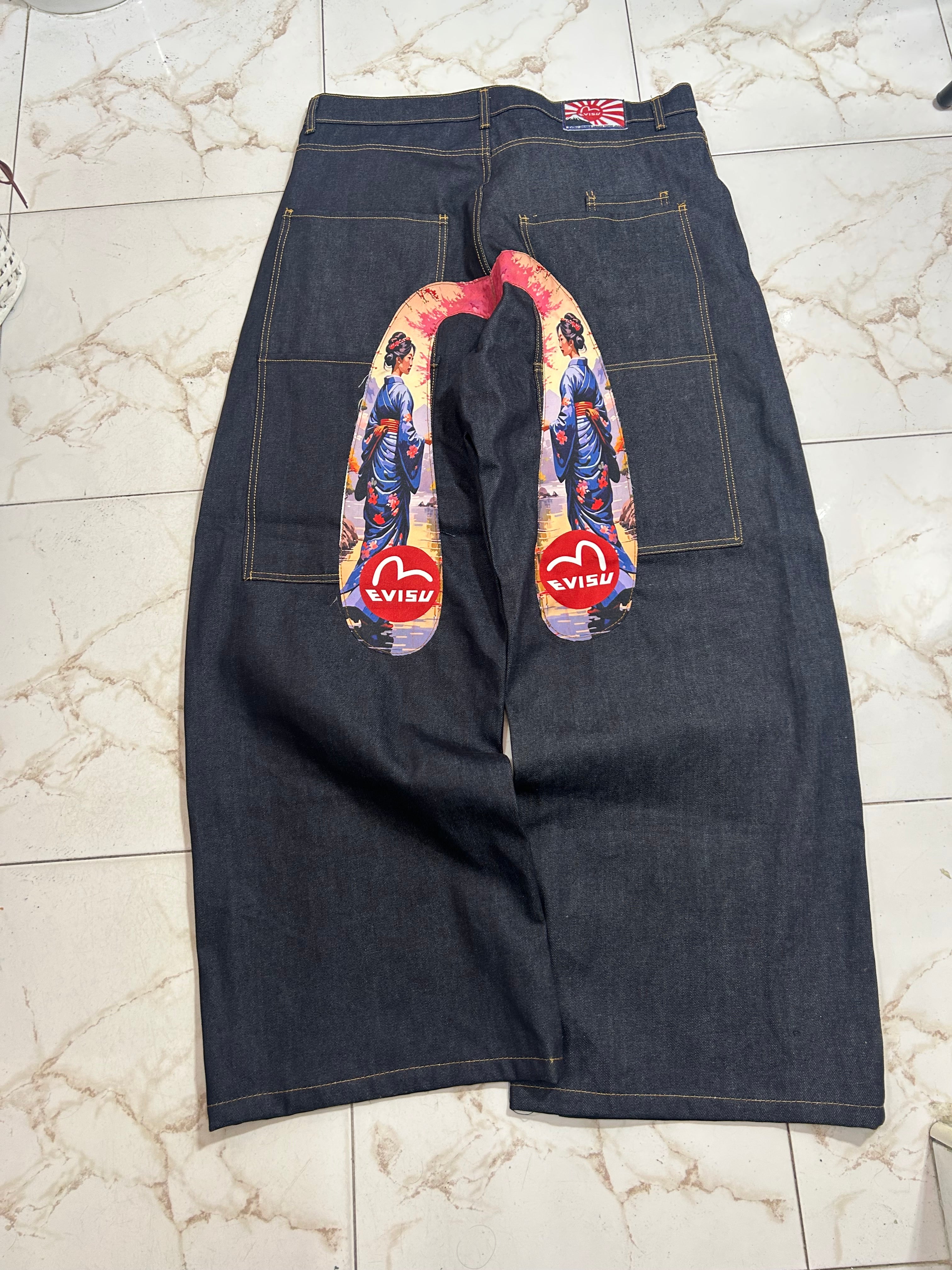 Jeans Rework Evisu  – Ispirazione Workwear Cinese