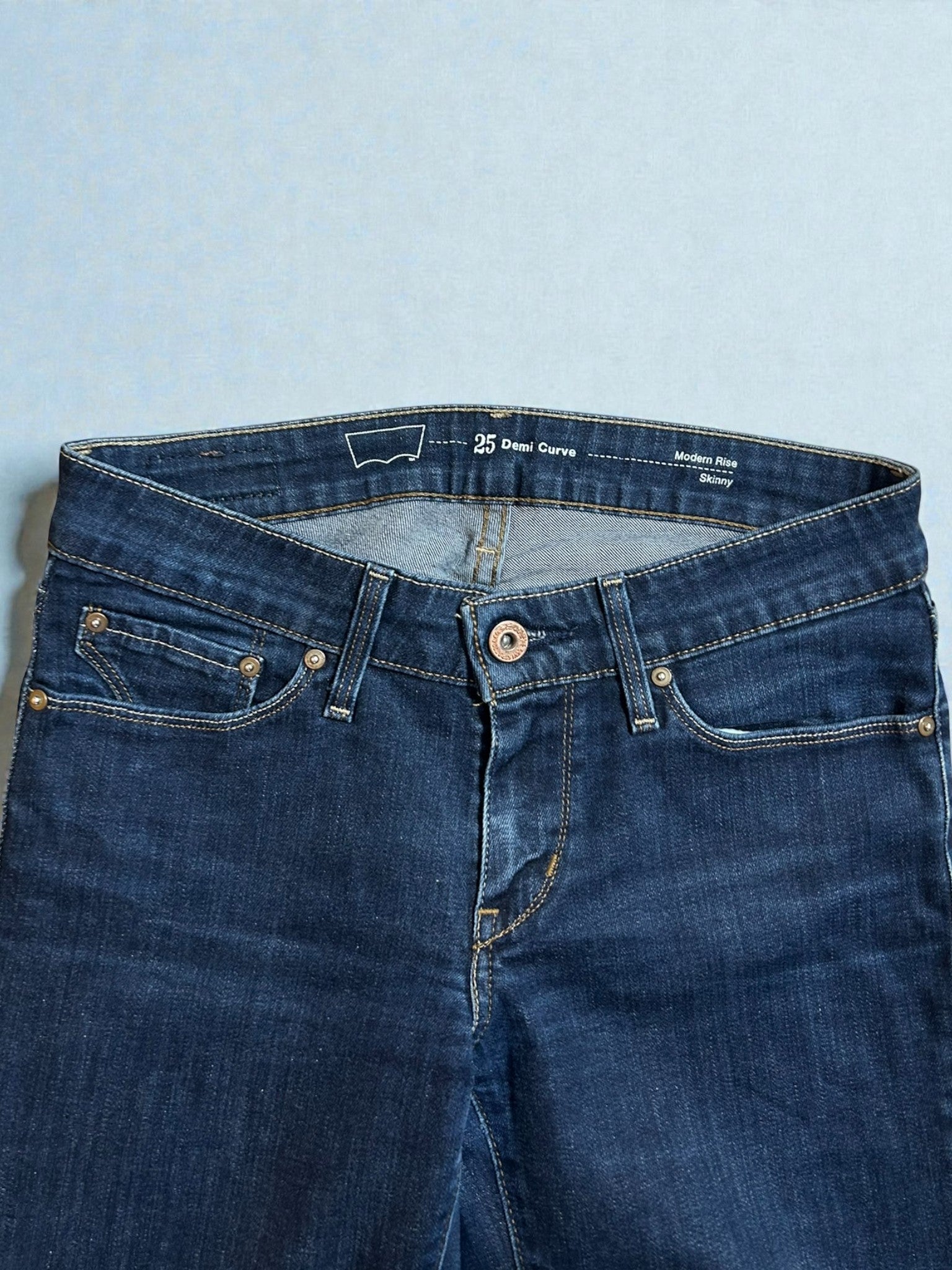 Jeans Levi’s Demi Curve Skinny Vintage – Denim Blu – Taglia IT 38 (W25)