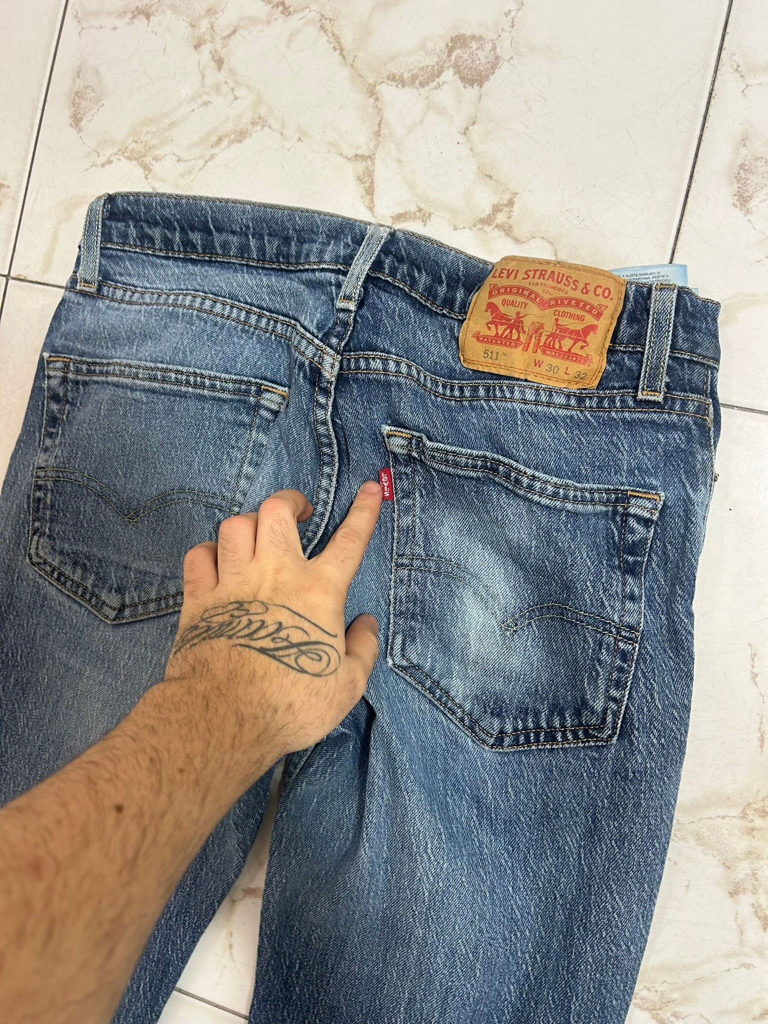 Jeans Levi’s 511 Vintage Stone Wash – Tg IT 46 (W30 L32)