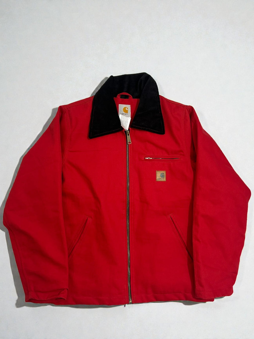 Carhartt Rework Jacket in Red with Black Velvet Collar