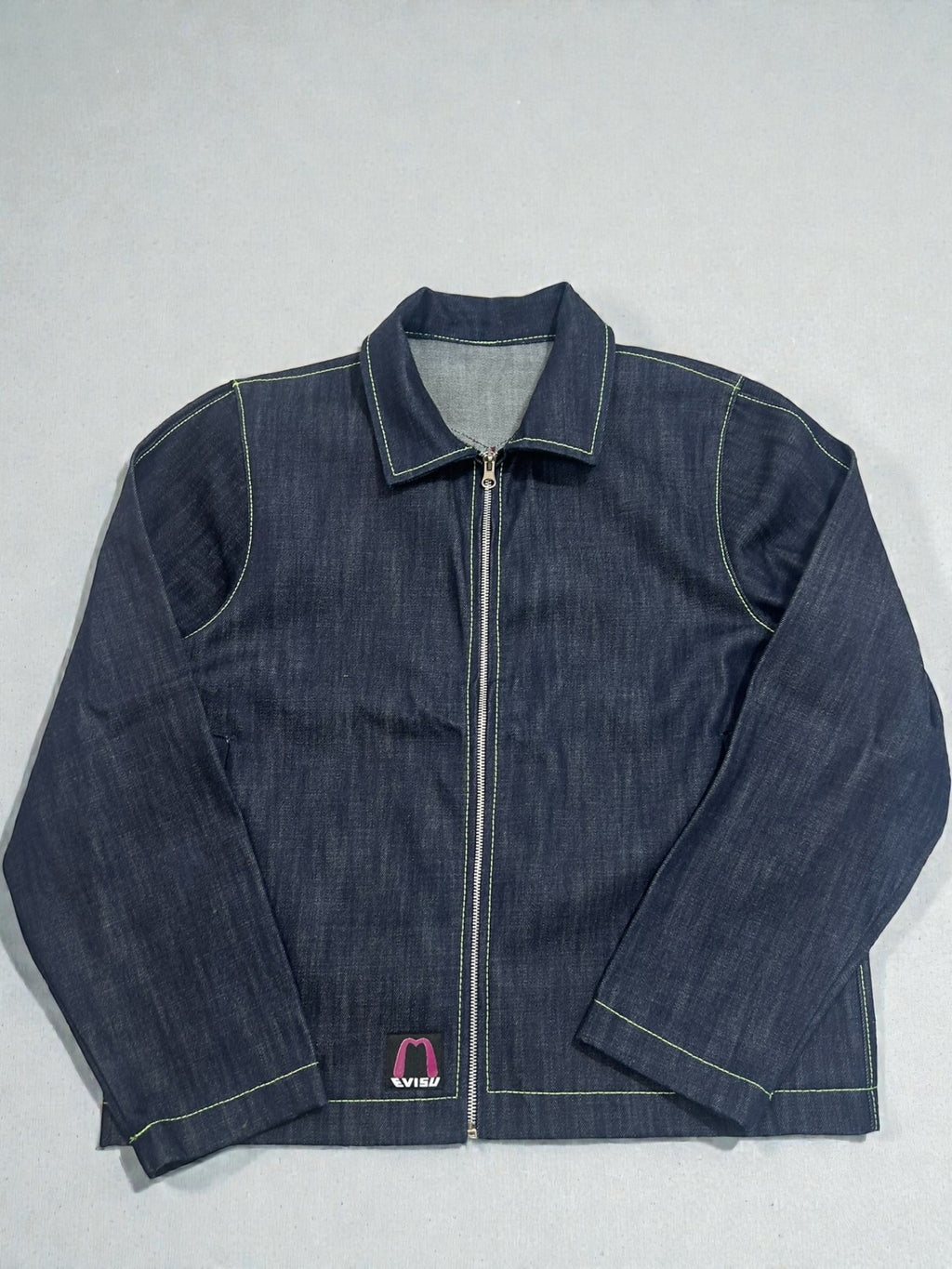 GIACCA DENIM REWORK PURPLE