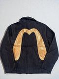Evisu Rework Denim Jacket with Gold Logo