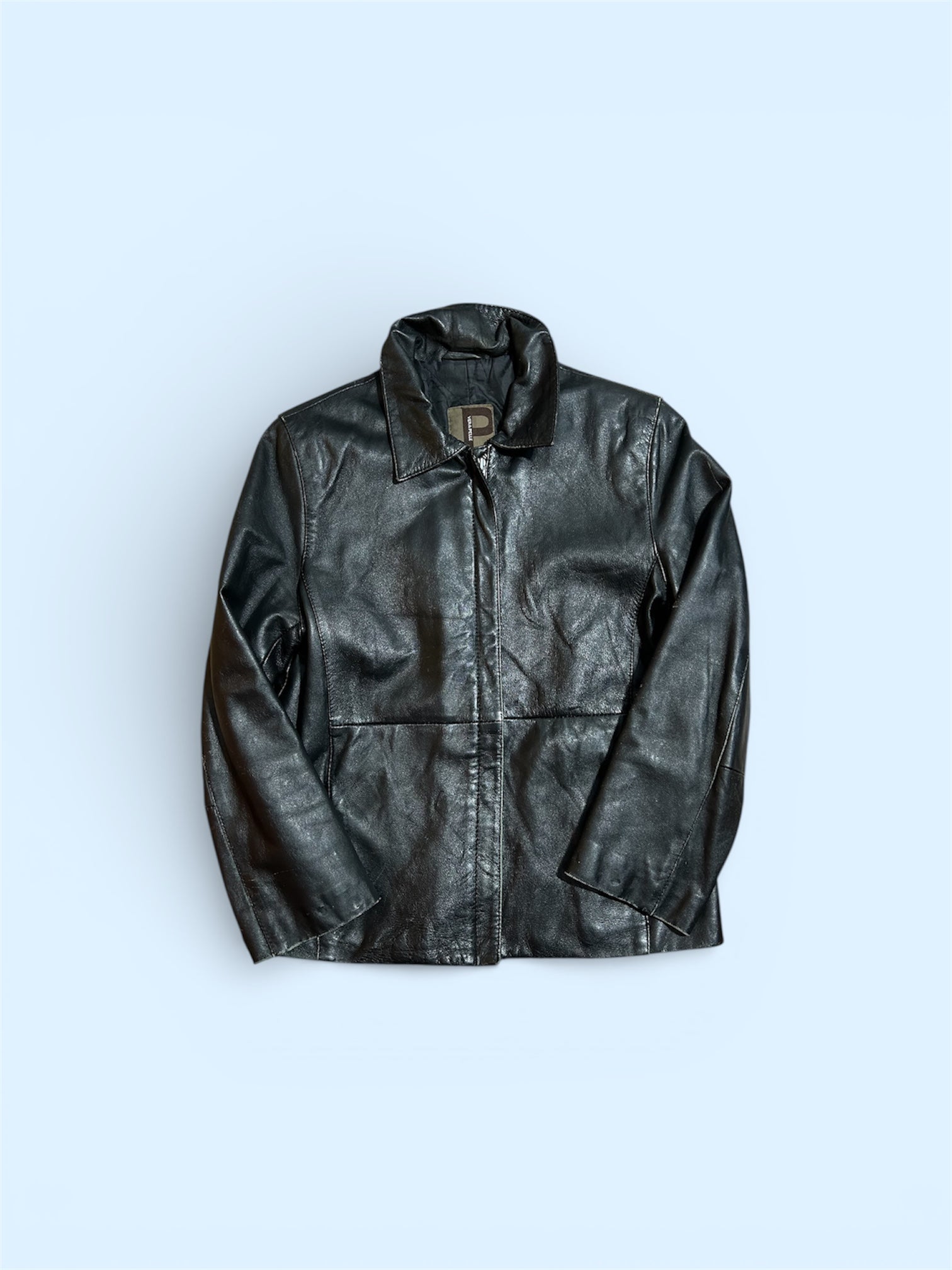 Giubbotto in Vera Pelle Vintage Nero – Donna Taglia S (IT)