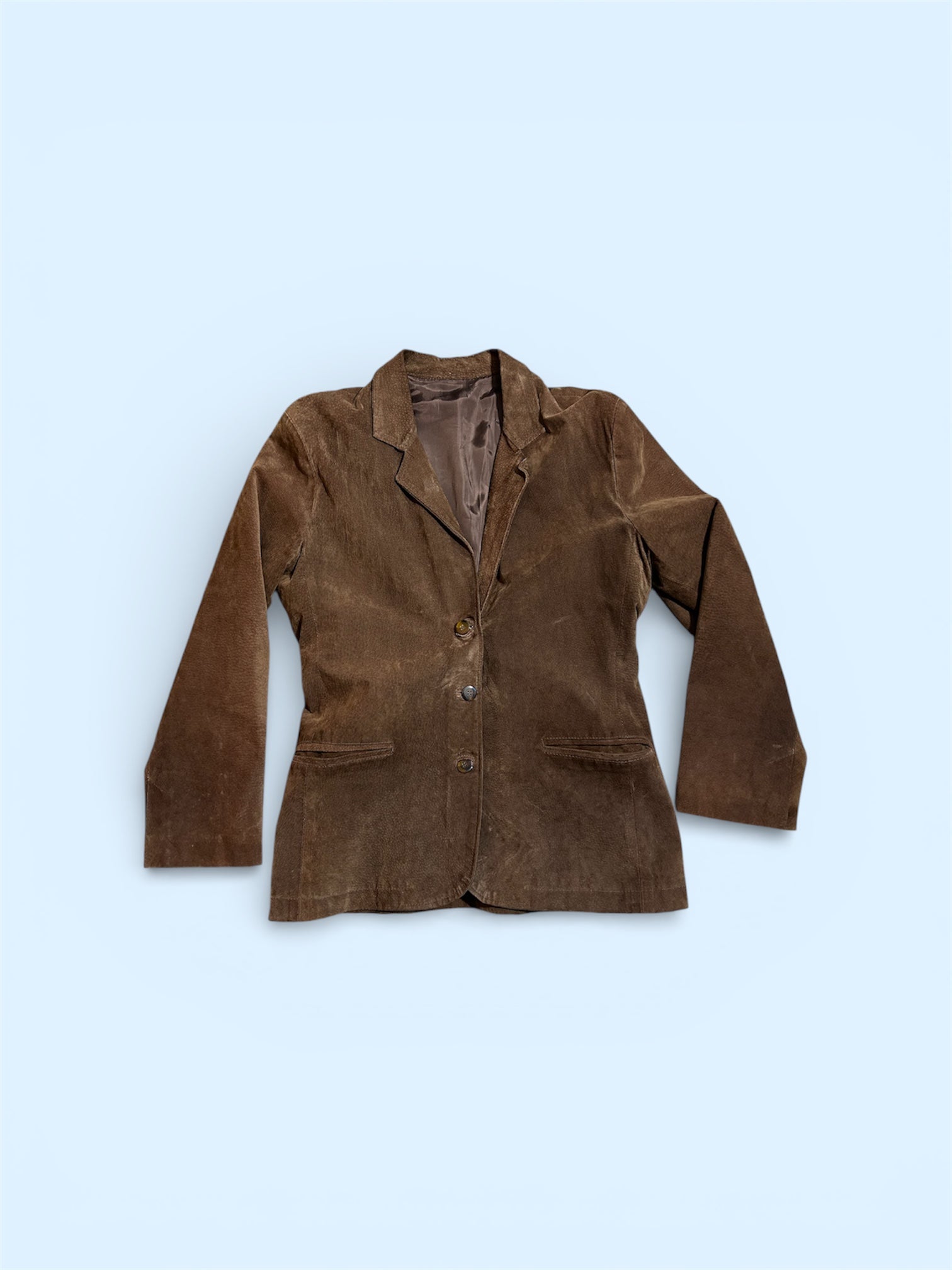 Giacca Vintage in Vera Pelle Scamosciata – Taglia Unica