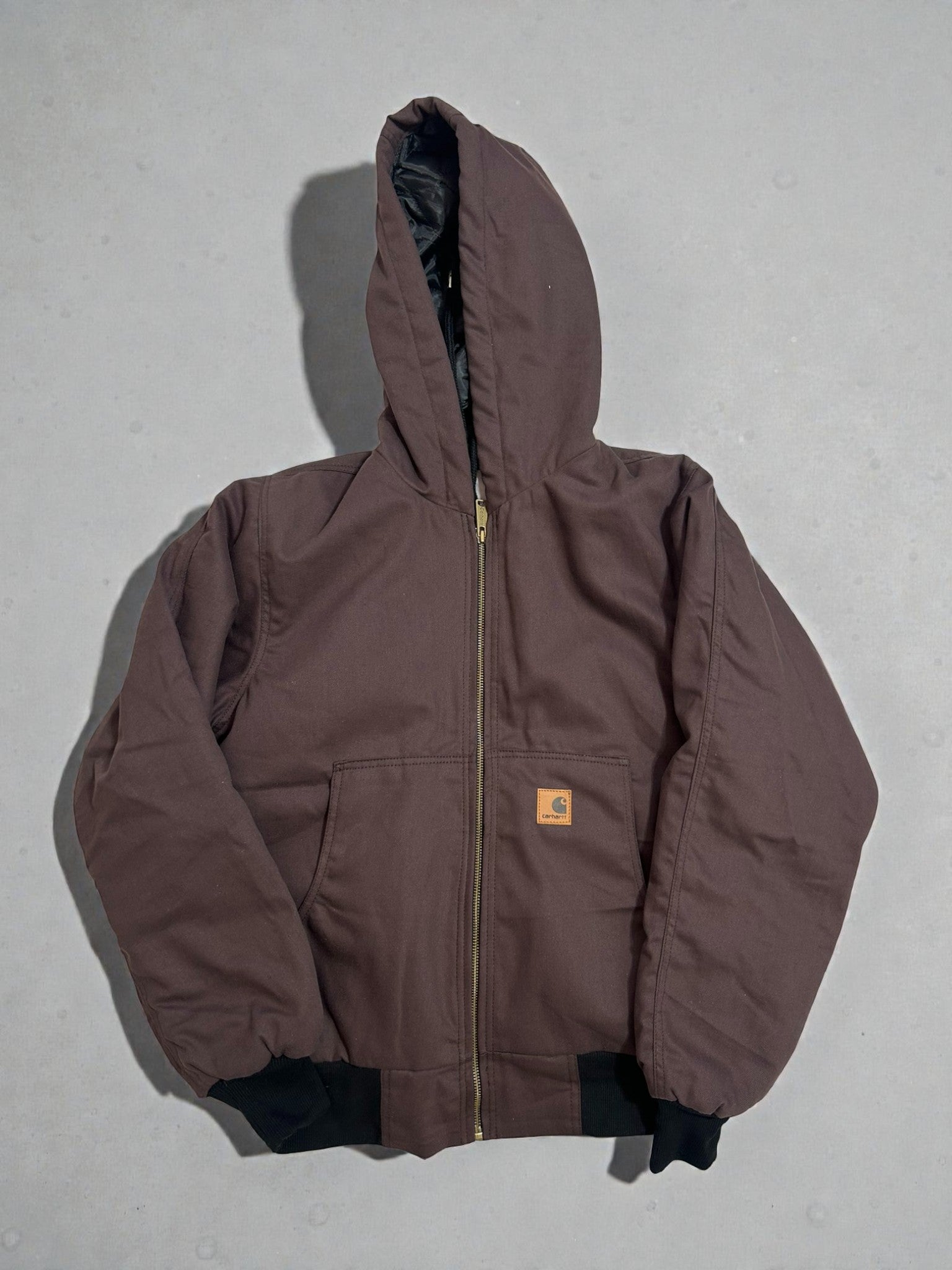 Carhartt brown rework hooded jacket