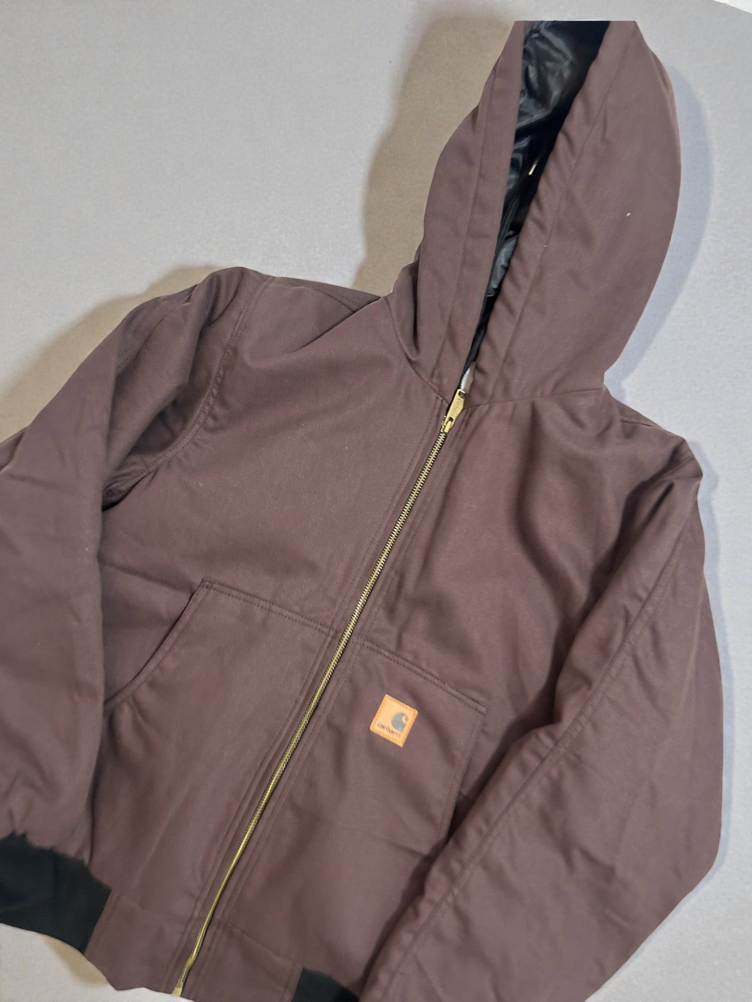 Carhartt brown rework hooded jacket