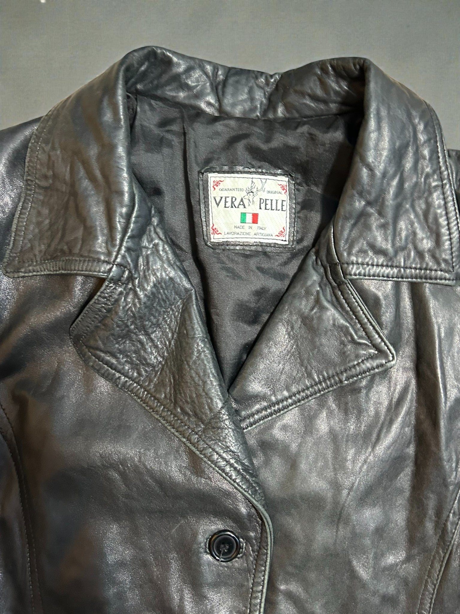 Giubbotto Vintage in Vera Pelle Made in Italy – Taglia IT M